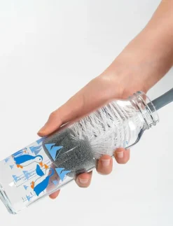 Bottle and teat brush with cleaning sponge - Nappflaskor