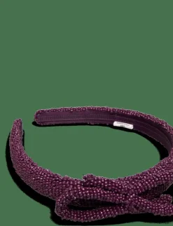 Bow Slim Beaded Hairbrace - Hårband & Diadem