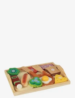 Breakfast tray with accessories - Leksaksmat & Leksakstårtor