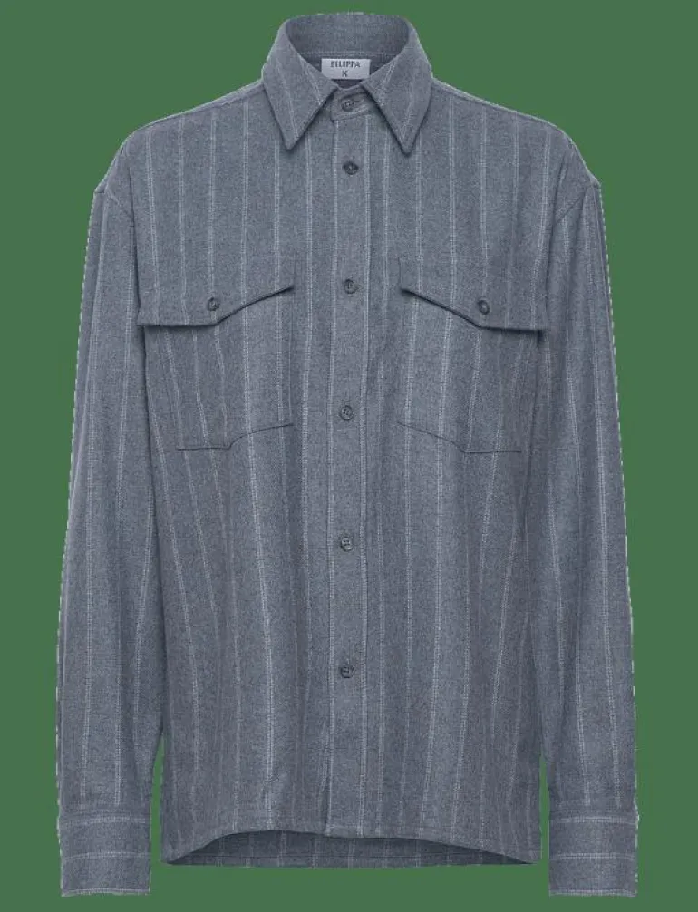 Brushed Wool Overshirt - Overshirts