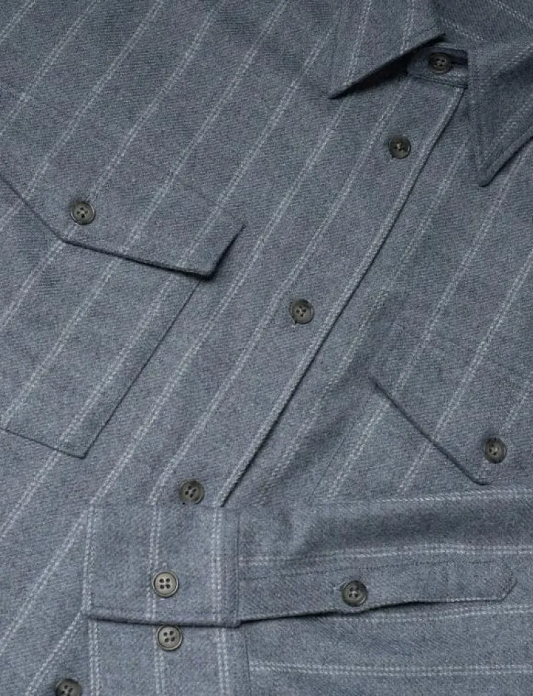 Brushed Wool Overshirt - Overshirts