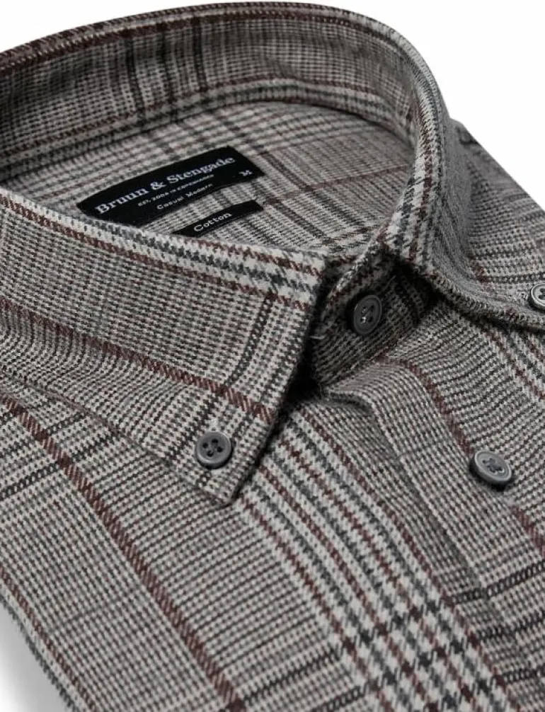 BS Tazul Casual Modern Fit Shirt - Rutiga skjortor