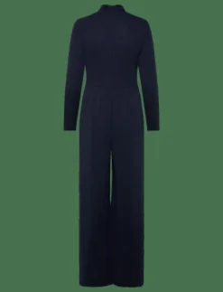 Buckle-Trim Jersey Surplice Jumpsuit - Jumpsuits