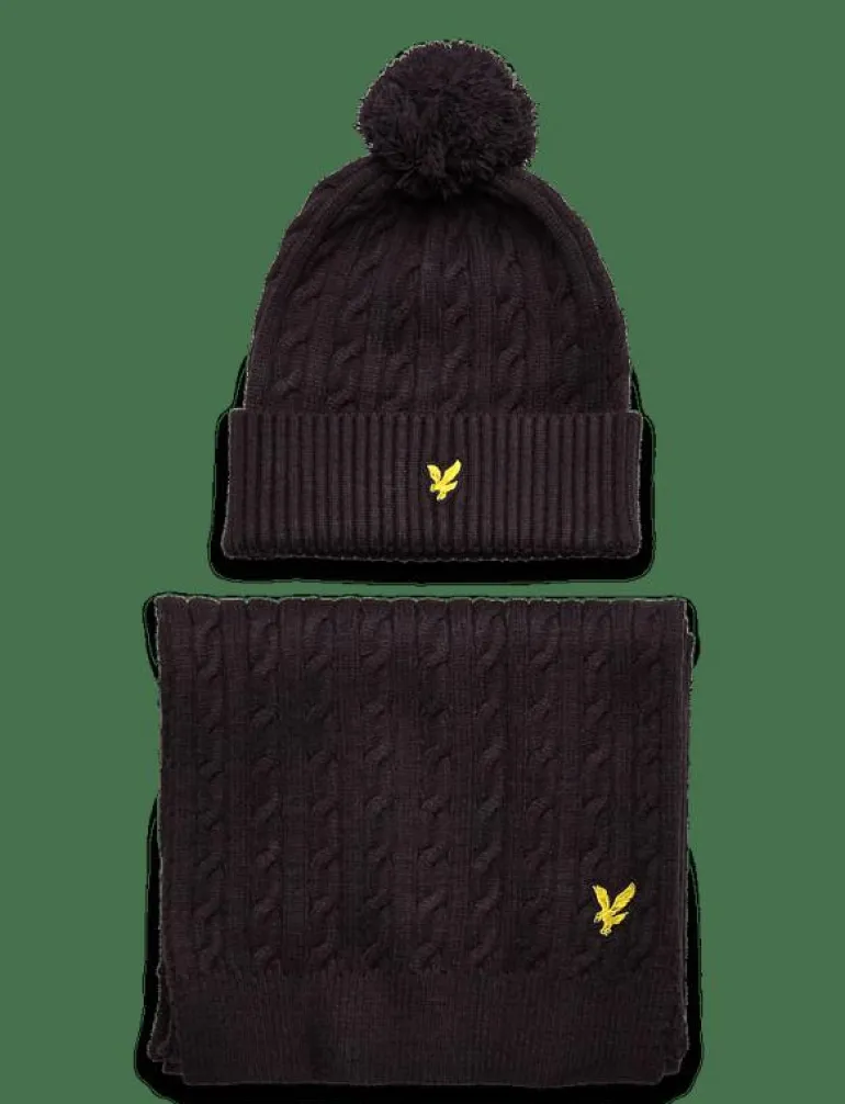 Cable Beanie and Scarf Set - Halsdukar