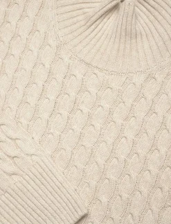 CABLE KNIT MOCK NECK - Polotröjor