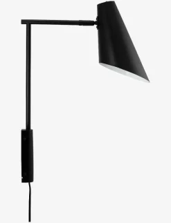 Cale Wall lamp w/rod matt Black - Vägglampor