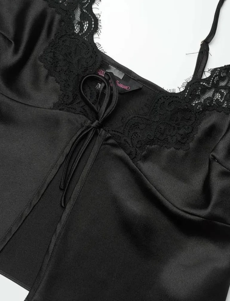 CAMI SATIN LACE MYA - Överdelar