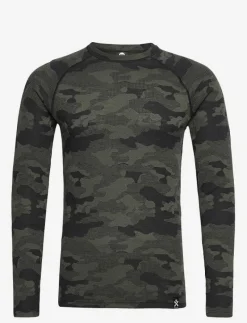 Camo Merino Wool Crew - Underställströja