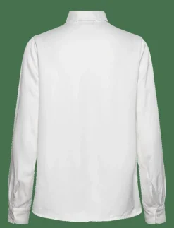 Candice Embroidered Satin Blouse - Långärmade