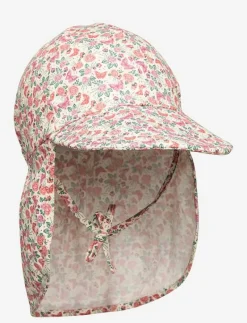 Cap w/neck & tie w/print - Solhatt