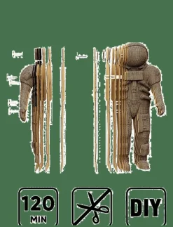 Cartonic 3D Pussel ASTRONAUT - Träfigurer