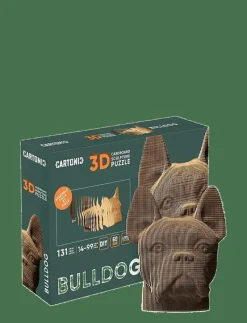 Cartonic 3D Pussel BULLDOG - Träfigurer