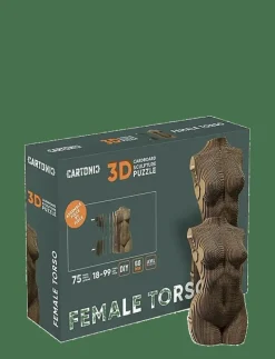 Cartonic 3D Pussel KVINNLIG TORSO - Träfigurer