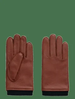CASHMERE LINED LEATHER GLOVES - Fingervantar