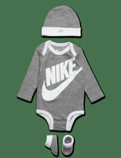 C1-BODYSUIT+HAT+BOOTIE - Långärmad body