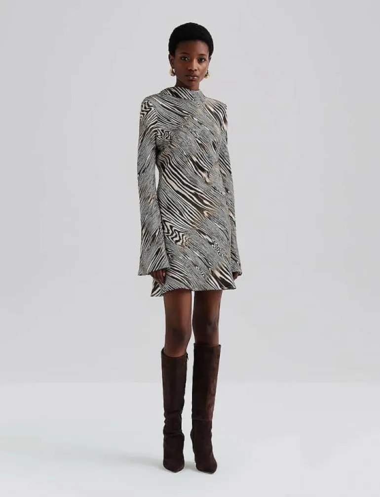 Cezanne Low Back Satin Mini dress - Korta klänningar