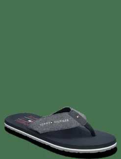 CHAMBRAY BEACH SANDAL - Flip-flops