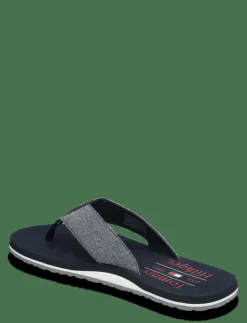 CHAMBRAY BEACH SANDAL - Flip-flops