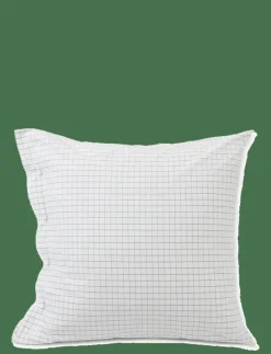 Checked Cotton Poplin Pillowcase - Örngott