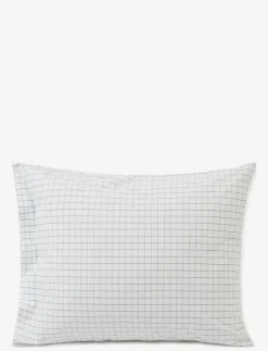 Checked Cotton Poplin Pillowcase - Örngott
