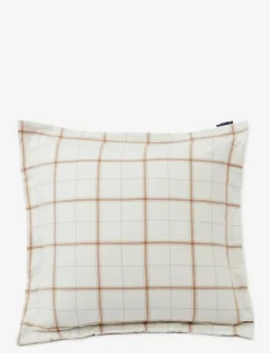 Checked Cotton/Cashmere Flannel Pillowcase - Örngott