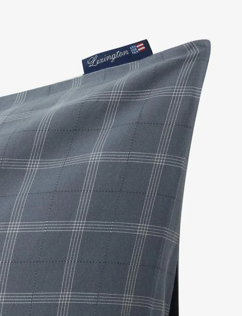 Checked Lyocell/Cotton Pin Point Oxford Pillowcase - Örngott