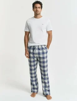 CHECKED PAJAMA PANTS - Nederdelar