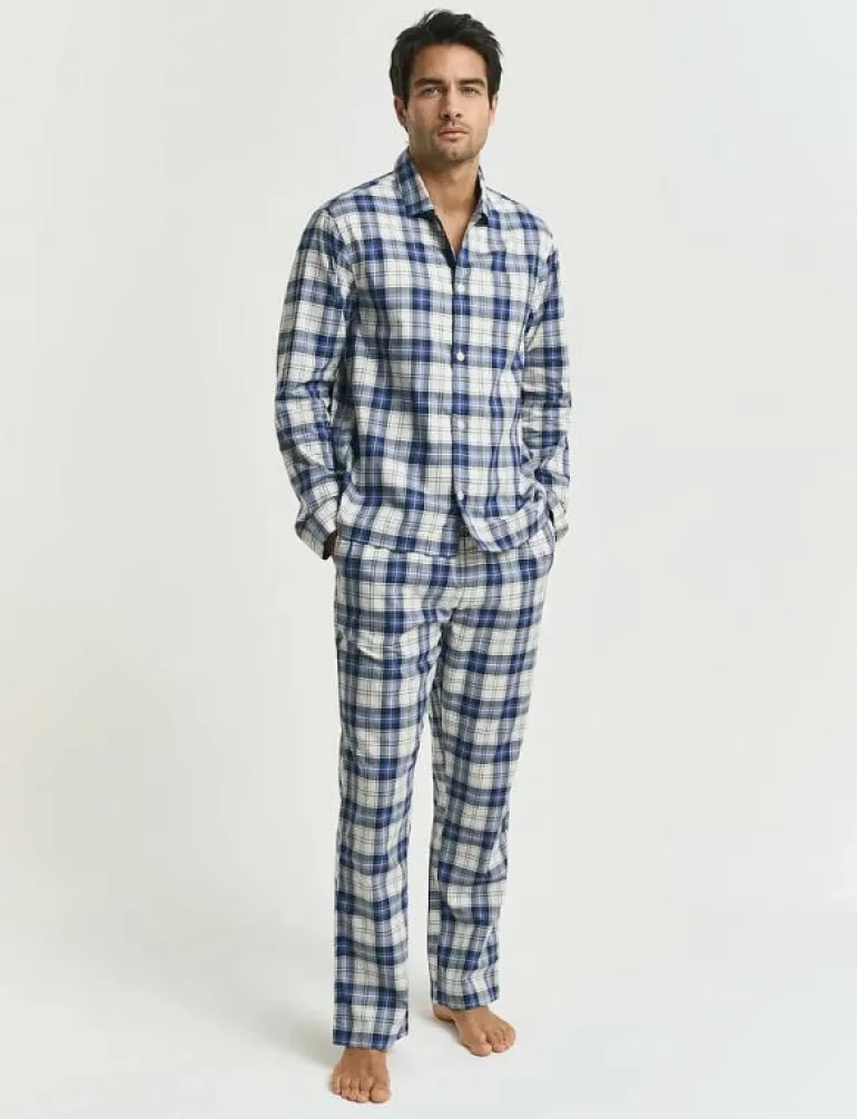 CHECKED PJ SET SHIRT AND PANTS - Pyjamas
