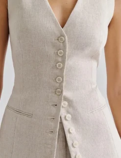 Cielo Linen Vest - Kavajer