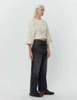 Cilia - Organic Cotton Texture RD - Långärmade blusar