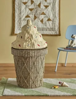 Cillie Basket w/Lid - Förvaringskorgar