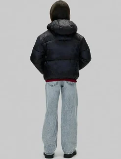 CK LOGO AOP PUFFER JACKET - Dunjackor & fodrade jackor