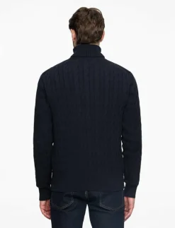 CLASSIC COTTON CABLE ROLL NECK - Polokrage