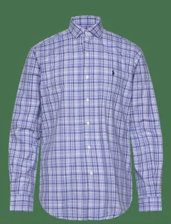 Classic Fit Plaid Stretch Poplin Shirt - Rutiga skjortor