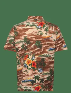 Classic Fit Tropical Linen-Cotton Polo - Kortärmade pikéer