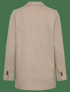 Classic Straight Fit Wool Blend Blazer - Enkelknäppta kavajer