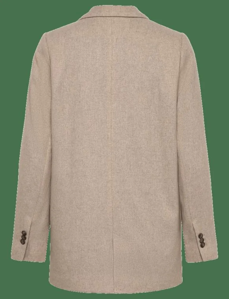 Classic Straight Fit Wool Blend Blazer - Enkelknäppta kavajer