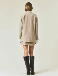 Classic Straight Fit Wool Blend Blazer - Enkelknäppta kavajer