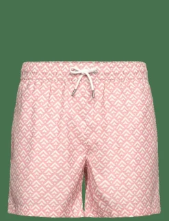 Classic Swim Shorts Rose Chevron - Badbyxor