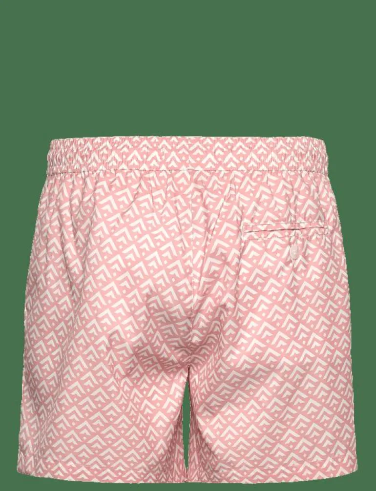 Classic Swim Shorts Rose Chevron - Badbyxor