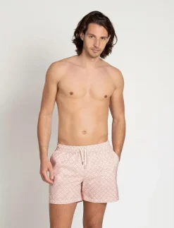 Classic Swim Shorts Rose Chevron - Badbyxor