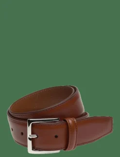 Classic Tan Stitched Belt - Skärp