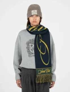 Clubhouse Jaquard Scarf Navy - Halsdukar