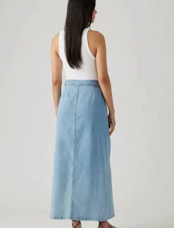 COLUMN WRAP SKIRT WRAPPED IN B - Midi kjolar