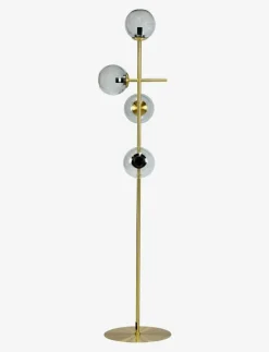 Como Golvlampa rök/ mässing - Golvlampor