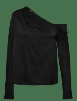 Cora silk blouse - Långärmade blusar