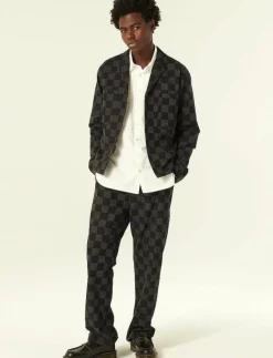 COSIMO JAPANESE SASHIKO CHECK - Jackor & rockar