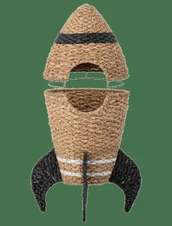 Cosmina Basket w/Lid, Nature, Seagrass - Förvaringskorgar