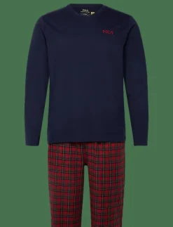 Cotton Jersey & Plaid Flannel Sleep Set - Pyjamas