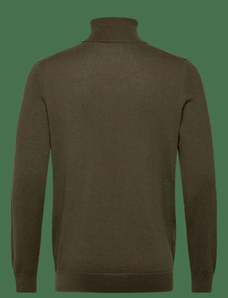 Cotton Merino Turtleneck Jumper - Polokrage